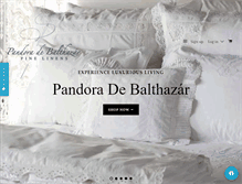 Tablet Screenshot of pandoradebalthazar.com
